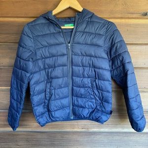 United Colors of Benetton Boys Hooded Lightweight Puffer Jacket Boys XL 10-11 yr